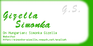 gizella simonka business card